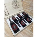 Cassetta per 6 bottiglie di vino scatola personalizzabile in legno di pino