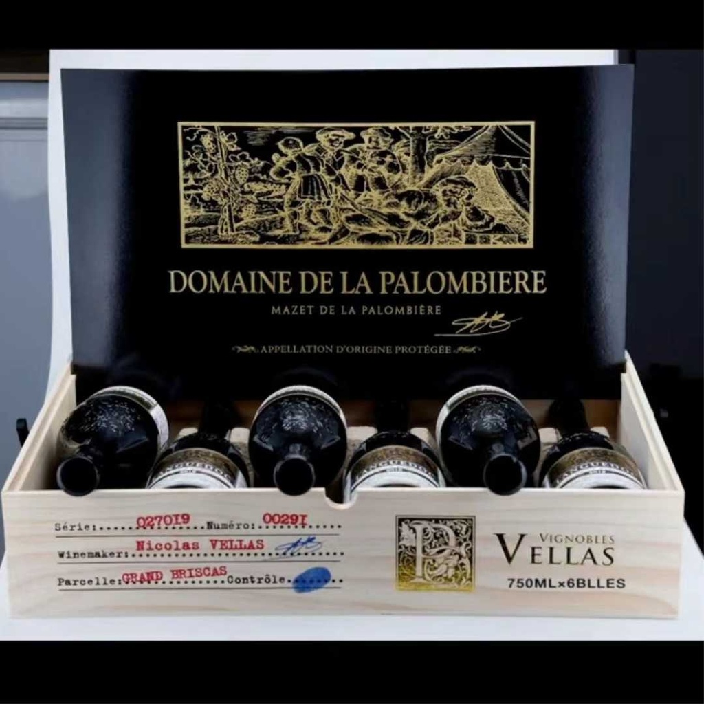 Cassetta per 6 bottiglie di vino scatola personalizzabile in legno di pino