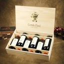 Cassetta per 6 bottiglie di vino scatola personalizzabile in legno di pino