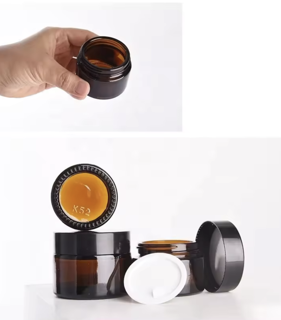 Barattoli scuri anti UV, per cosmetici, integratori alimentari, pillole e medicine
