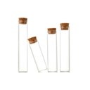 Tubi in vetro con tappo 25x100 mm