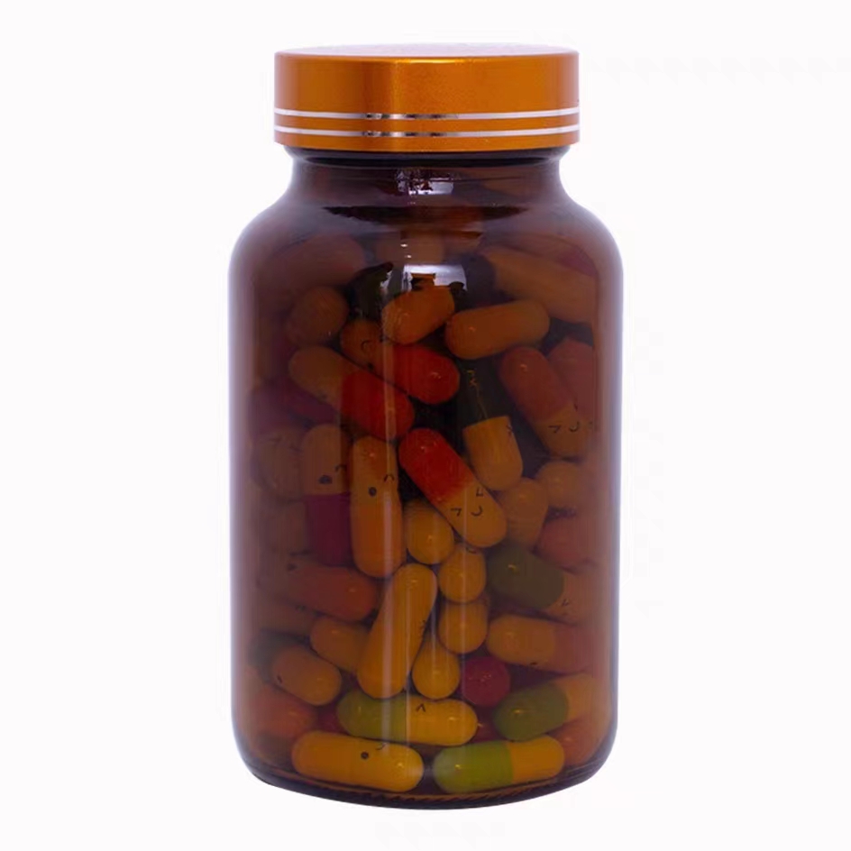 Barattolino vetro ambra 45x82 mm, 75 ml 