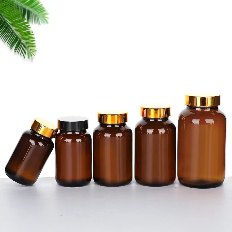 Barattolino vetro ambra 45x82 mm, 75 ml 