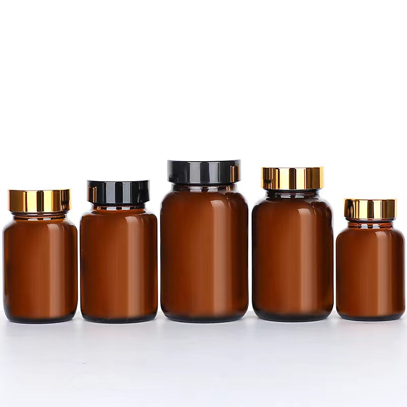 Barattolino vetro ambra 45x82 mm, 75 ml 
