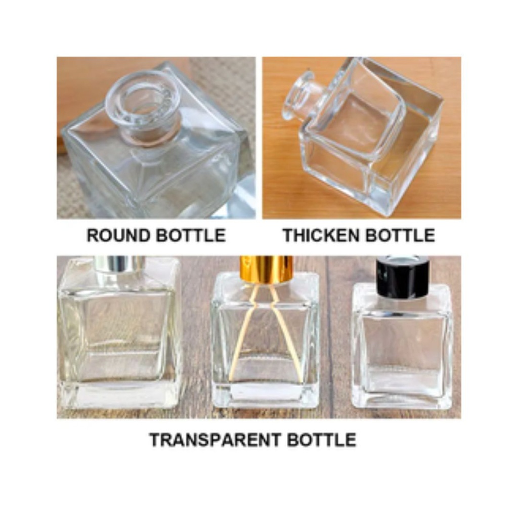 Bottiglie Diffusori in vetro quadrata