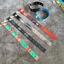 Braccialetto tessuto monouso personalizzato, accesso all'evento, biglietto d'ingresso per braccialetto di identificazione, incontro annuale