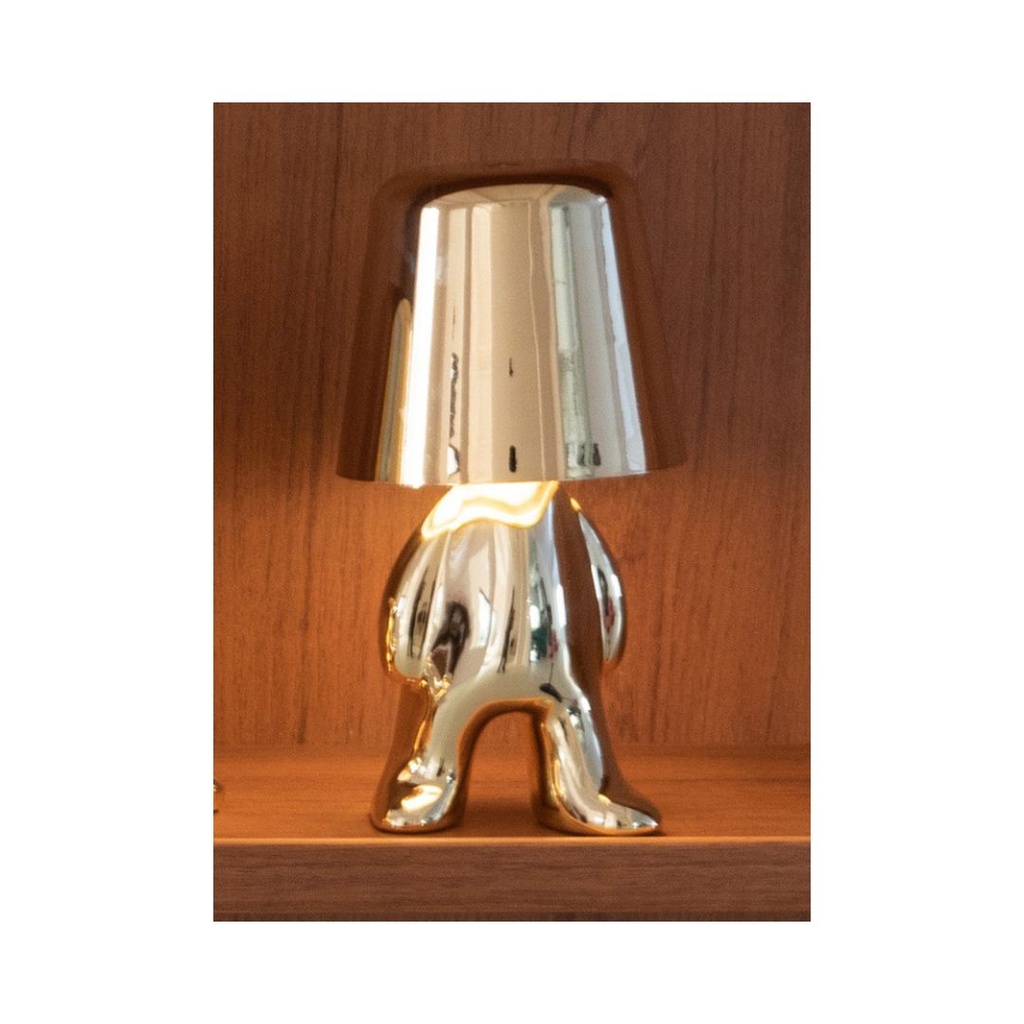 LAMPADA LED DA TAVOLO CON BATTERIA ASTRONAUTA TRICOLORE
