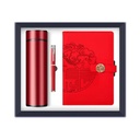 SET REGALO TACCUINO IN PELLE BOTTIGLIA CON LED E PENNA  
