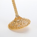 FLUTE CHAMPAGNE CON MOTIVO CRISTALLI ORO
