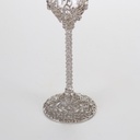 FLUTE CHAMPAGNE CON MOTIVO CRISTALLI ARGENTO