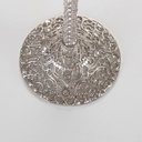 FLUTE CHAMPAGNE CON MOTIVO CRISTALLI ARGENTO