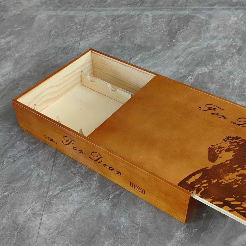 Confezione Personalizzata per Vino cassetta vini con coperchio estraibile 