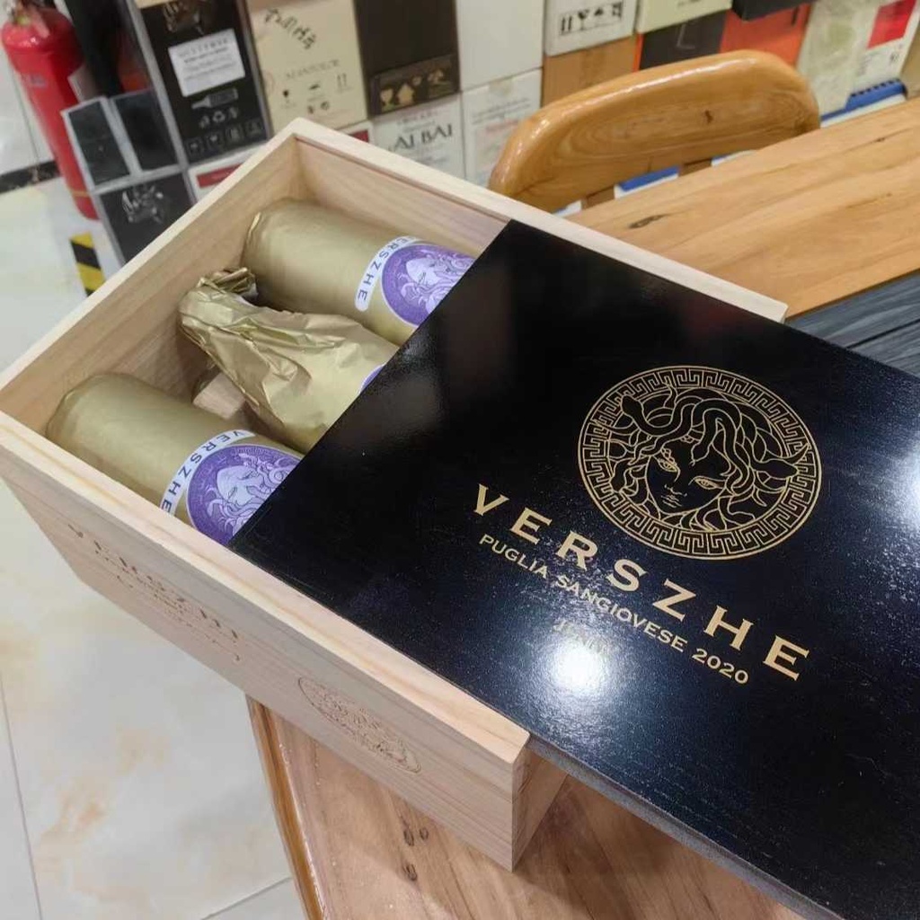 Confezione Personalizzata per Vino cassetta vini con coperchio estraibile 