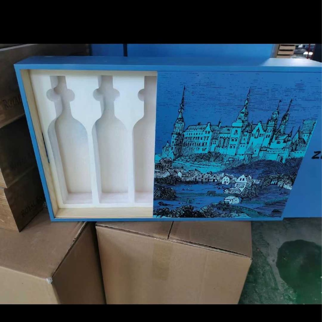 Confezione Personalizzata per Vino cassetta vini con coperchio estraibile 