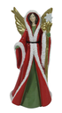 [07-KC2D05883U] ANGELO DI NATALE CON FIOCCO DI NEVE IN RESINA