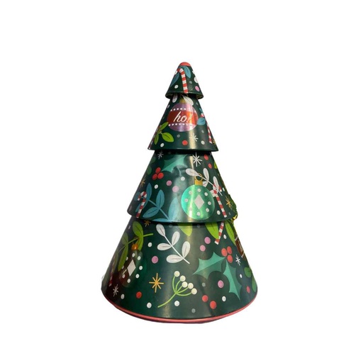 Albero di Natale Box Latta per dolci, caramelle scatola regalo natalizia