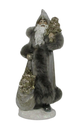 [07-KC2D05075G] BABBO NATALE CON ALBERO ORO IN DONO IN RESINA