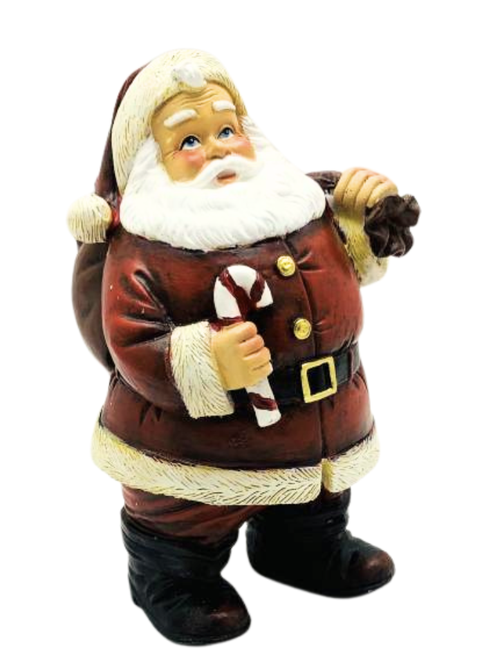 [153-21Q210015] BABBO NATALE CON SACCO E CARAMELLA