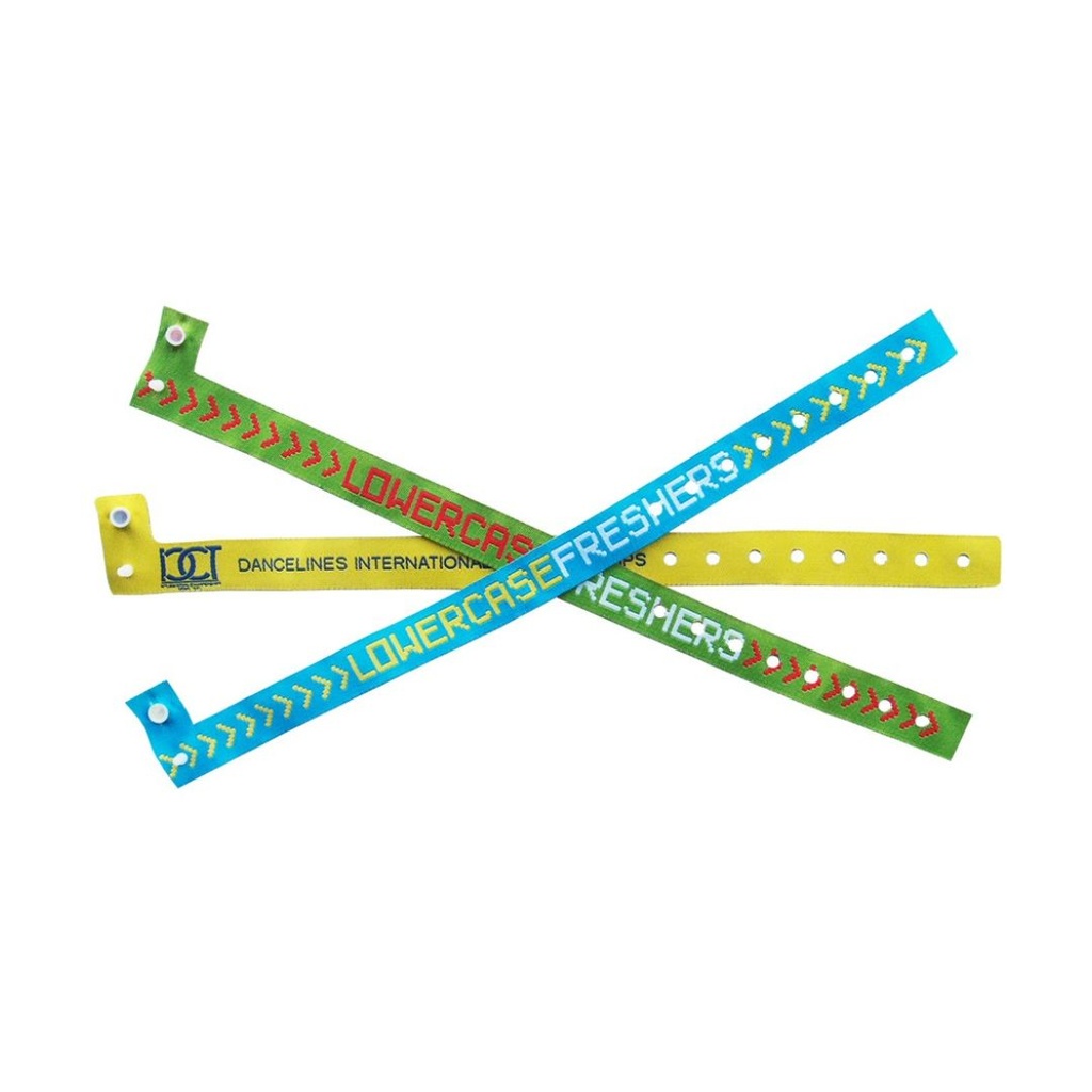 Braccialetto tessuto monouso personalizzato 