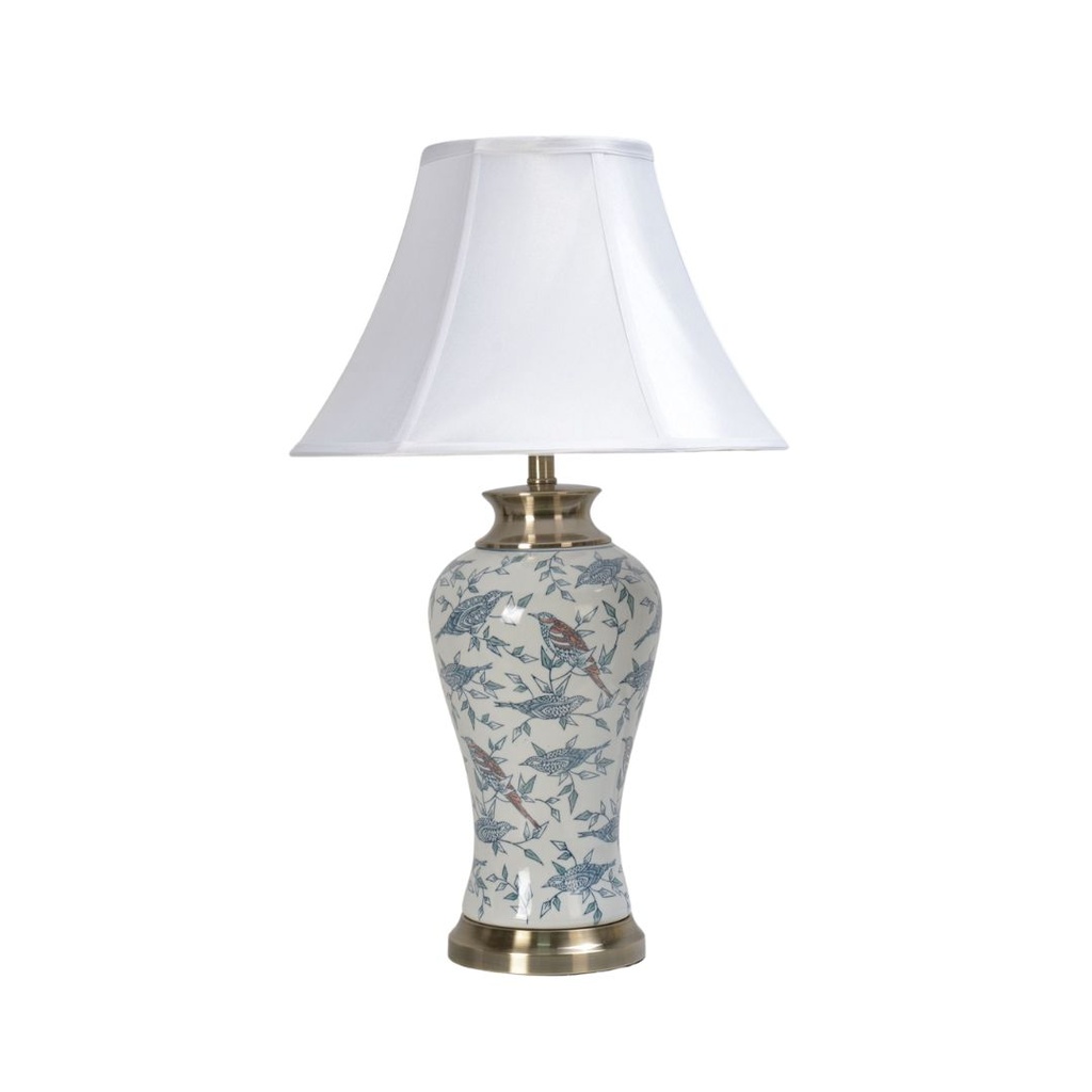 [132-37-JCD-11459] LAMPADA IN PORCELLANA DA TAVOLO   