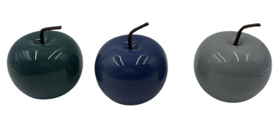 [158-cl19a119] MELA PORCELLANA VERDE BLU E GRIGIO