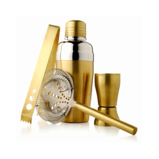 [ALM-553-G] MINI SET COCKTAIL SHAKER ACCIAIO  