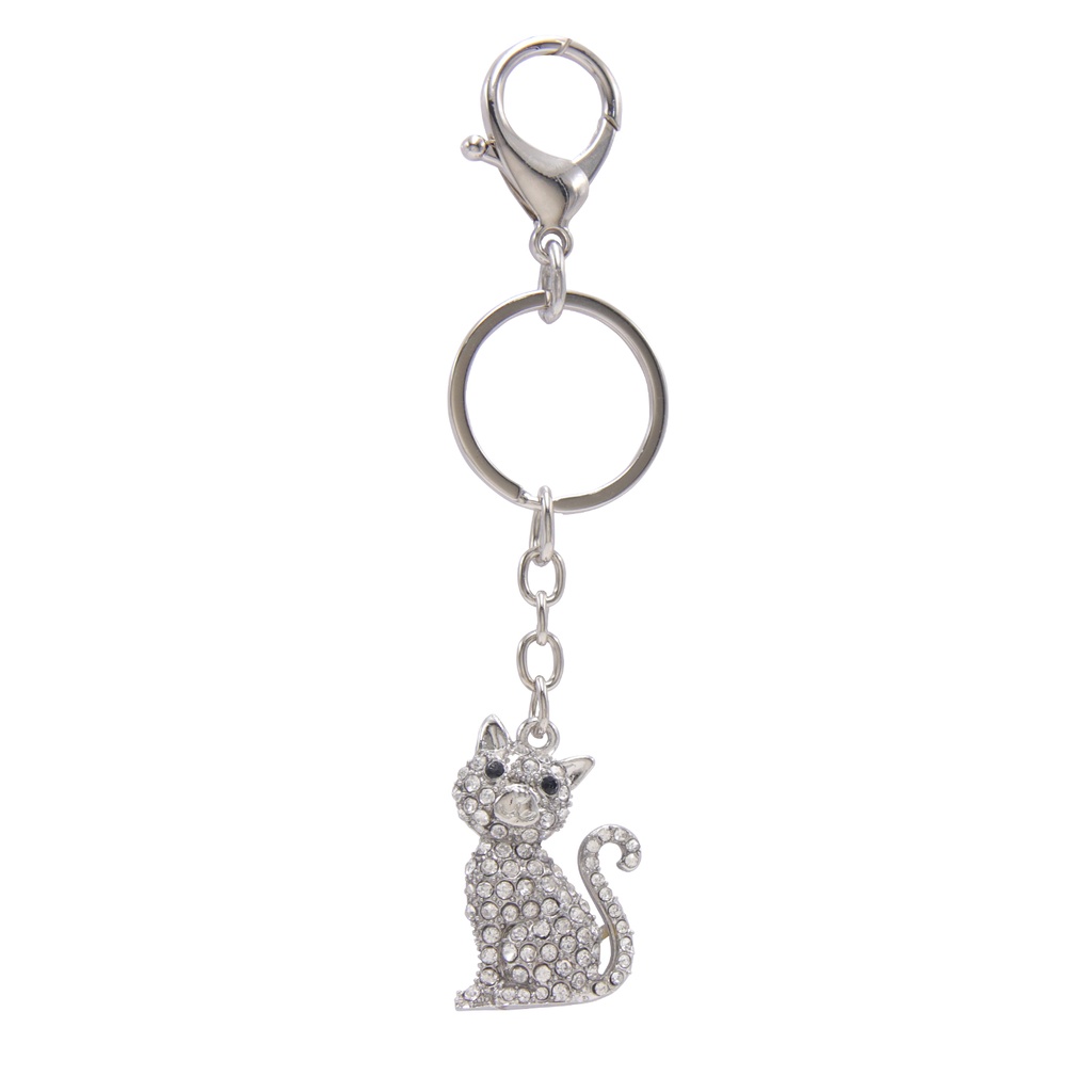 PORTACHIAVI CRYSTAL CAT 