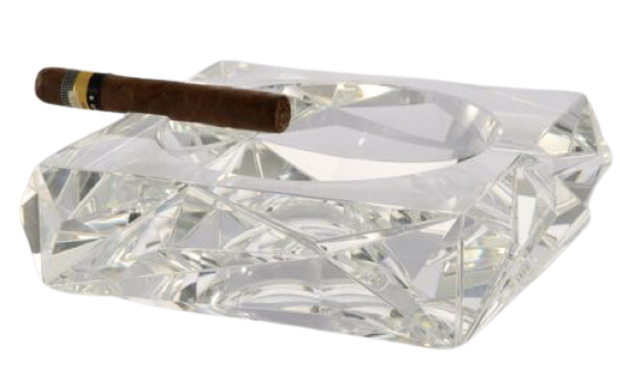 [50-FG-1014] POSACENERE DI CRISTALLO, TRASPARENTE