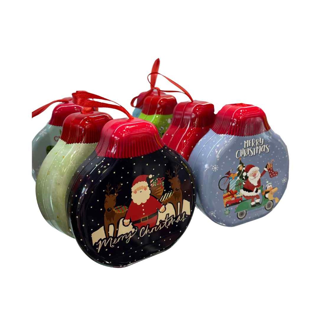 Palline di Natale Box Latta per dolci, caramelle, scatola regalo natalizia