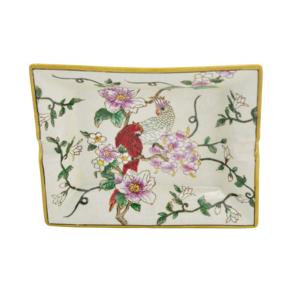 [JCD-10396] Posacenere porta oggetti motivo floreale 