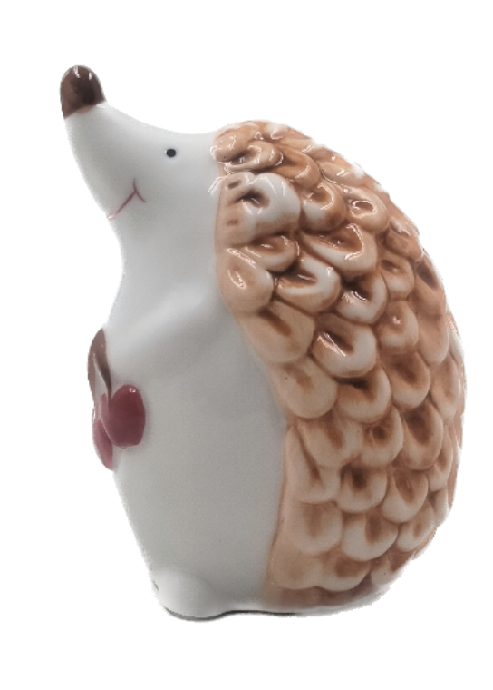 [159-23134-2] RICCIO CON NASINO ALL'INSU' CON LED PORCELLANA