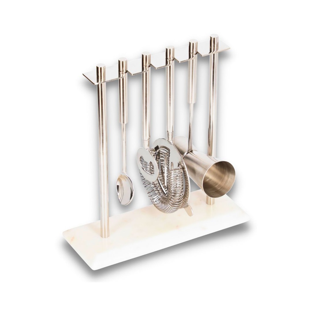 [TB23134] SET COCKTAIL  ACCIAIO   