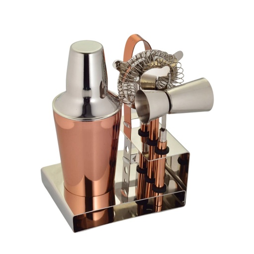 [ALM-524C] SET COCKTAIL SHAKER ACCIAIO 