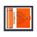 SET REGALO TACCUINO IN PELLE BOTTIGLIA CON LED E PENNA  