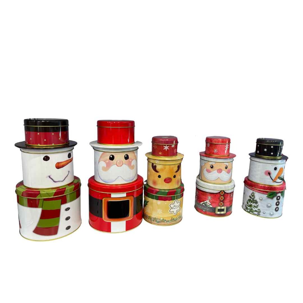 Scatola di Natale Box Latta per dolci, torroni, scatola regalo natalizia