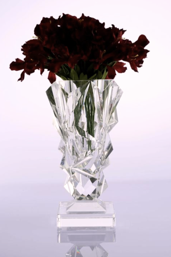 [50-FA-1014L] VASO DI CRISTALLO DI GRANDI DIMENSIONI, TRASPARENTE