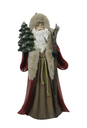 [07-KC2D06160F] BABBO NATALE CON BASTONE E DONI  IN RESINA