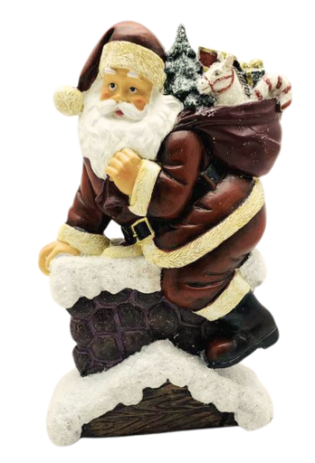 [153-21Q0005] BABBO NATALE CON SACCO IN RESINA