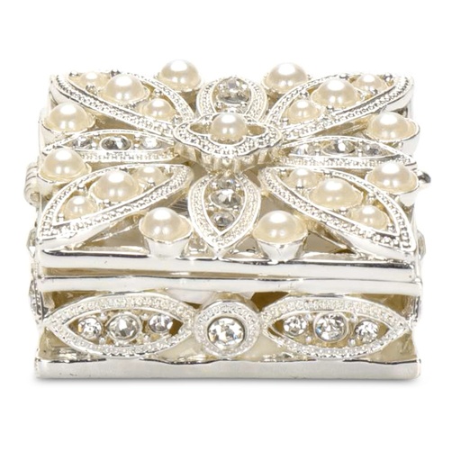 [03-JB0687] PORTAGIOIE QUADRATO CON PERLE