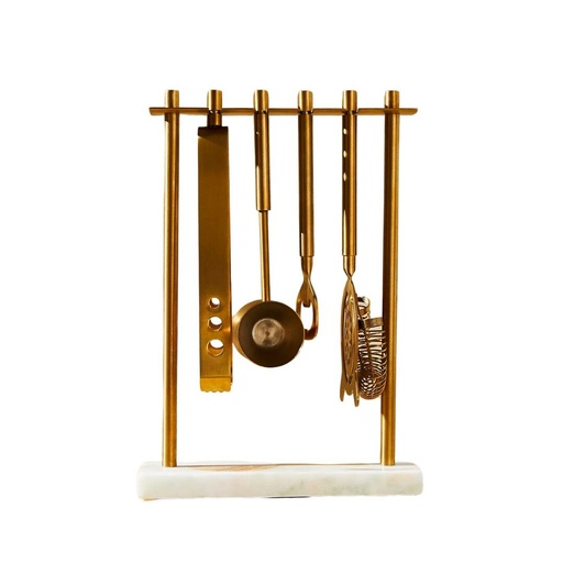 [TB23135] SET COCKTAIL  ACCIAIO   