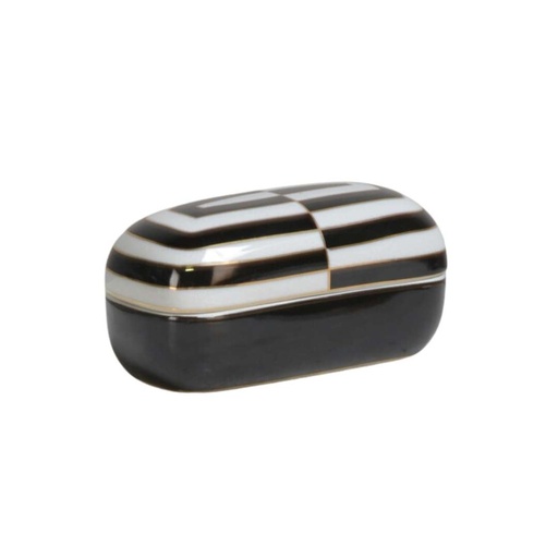 [JCD-13981] Scatola porta oggetti motivo bianco nero moderno 