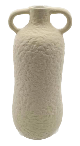 [158-ycl23a106] VASO ANFORA PORCELLANA COLORE BIANCO PORCELLANA 