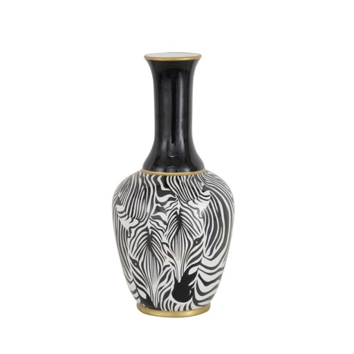 [JCD-17755] Vaso alto motivo zebrato in ceramica